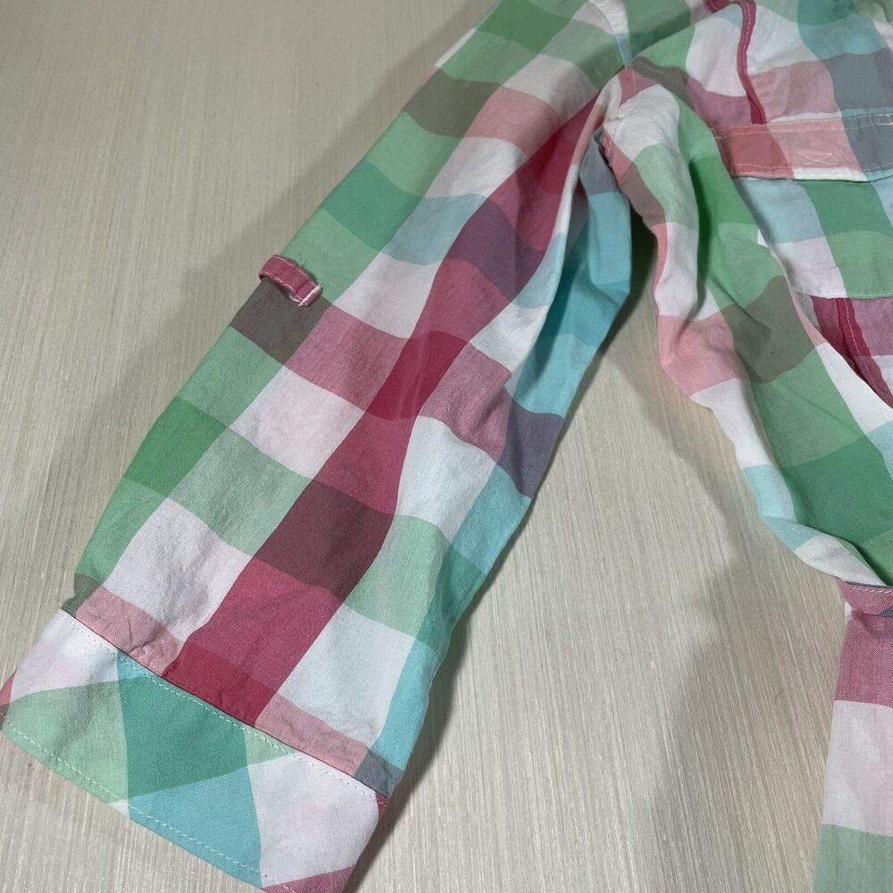 Womens Columbia PFG Super Bonehead Dress Size Small Plaid Tie - Picture 4 of 13